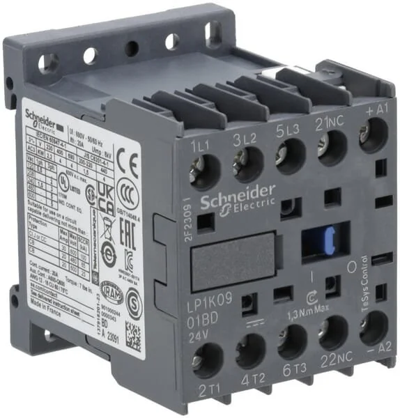 Schneider Electric - LP1K0901BD - Contattore 9A 4kW