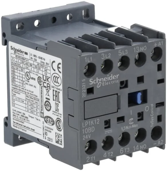 Schneider Electric - LP1K1210BD - Contattore 12A 5,5kW