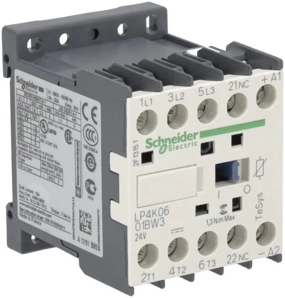 Schneider Electric - LP4K0601BW3 - Contattore 6A 2,2kW
