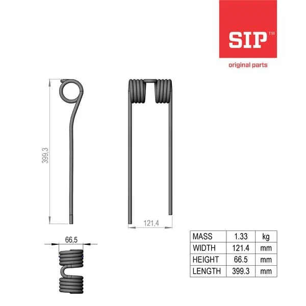 SIP SI - 154796000B - Molla dente
