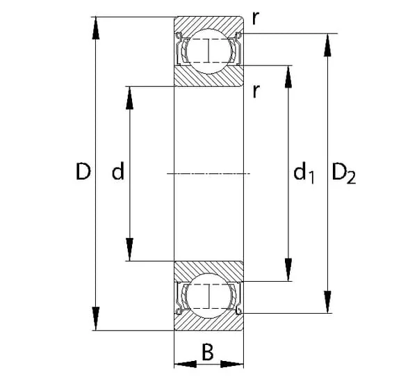 SKF - 6318ZZSKF - Cuscinetto a sfere a gola profonda