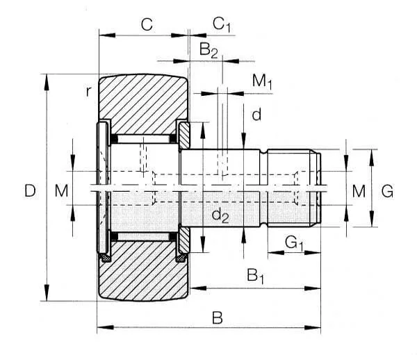 SKF - KRV47PPA - Rullo cingolo a perno