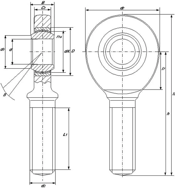 SKF - SA30ES2RS - Terminale d'asta