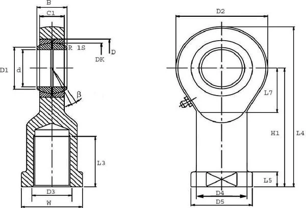 SKF - SILKB10F - Terminale d'asta