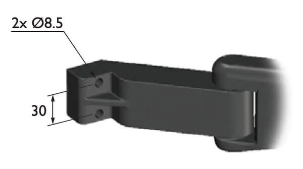 Smat Nord - 6393001 - Specchio con supporto, sinistro