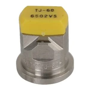 Teejet - TJ606502VS - Ugello a doppio ventaglio piatto TJ 65° 02 giallo acciaio inossidabile