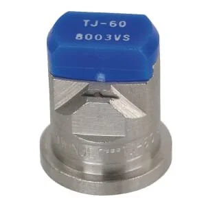 Teejet - TJ608003VS - Ugello a doppio ventaglio piatto TJ 80° 03 blu acciaio inossidabile