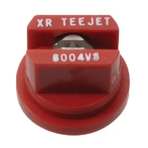 Teejet - XR8004VS - Ugello a ventaglio piatto XR 80° 04 rosso acciaio inossidabile