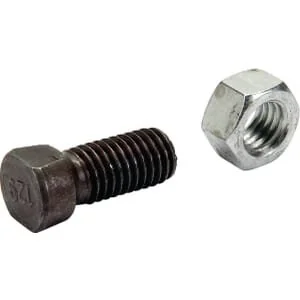 Unbranded - 12UNC35C2F - Bullone+Dado dell'aratro, 1/2x35 12.9