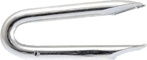 Unbranded - 1545182525 - Graffetta doppia zincata, 2.5x25mm
