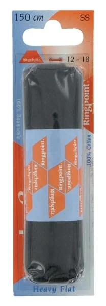 Unbranded - 63150102 - Lacci piatti neri 150cm