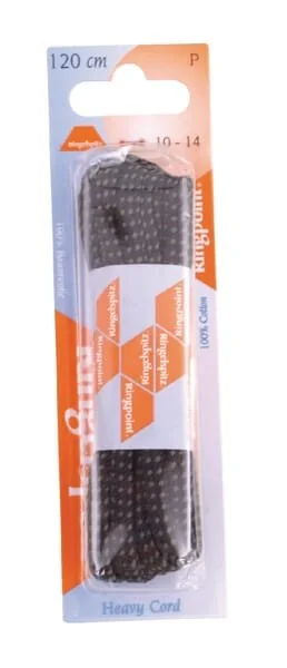 Unbranded - 72120D9614 - Lacci rotondi neri/grigi 120cm
