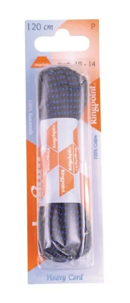Unbranded - 72120D9788 - Lacci rotondi neri/blu 120cm