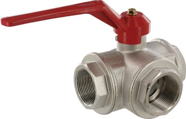 Unbranded - KS3112T - Valvola a sfera 3 vie T 1 1/2" BI/BI
