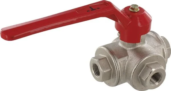 Unbranded - KS314T - Valvola a sfera a 3 vie T 1/4" BI/BI