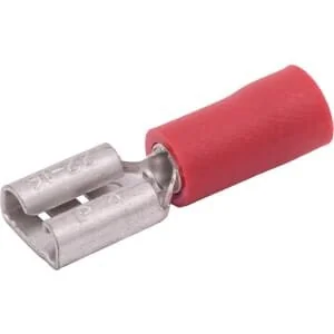 Unbranded - LA9075P001 - Terminale a lama femmina, rosso, 0.5-1mm²