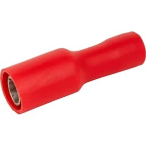 Unbranded - LA9125P001 - Connettore a proiettile femmina, rosso, 0.5-1mm² 4mm