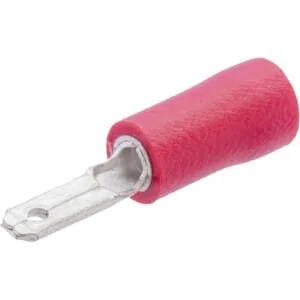 Unbranded - LA9140P001 - Terminale a lama maschio, rosso, 0.5-1mm²