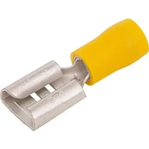 Unbranded - LA9245P001 - Terminale a lama femmina, giallo, 4-6mm²