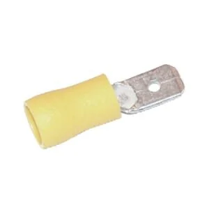 Unbranded - LA9320P001 - Terminale a lama maschio, giallo, 4-6mm²
