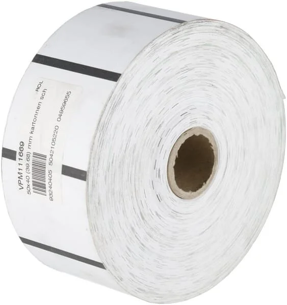 Unbranded - VPM111669 - Etichetta per ripiano in cartone 50x40 (39.68) mm per ZEBRA ZD421T