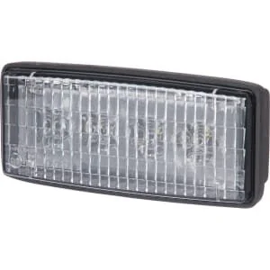 Vapormatic - VLC6114 - Faro da lavoro LED, 3W, 1600lm, rettangolare, 12/24V, trasparente, 50x130mm, 4 LED