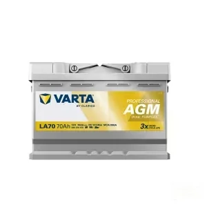 Varta - 840070076 - Batteria 760A LA70 Professional a doppio uso AGM