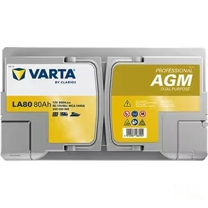 Varta - 840080080 - Batteria 800A LA80 Professional Dual Purpose AGM