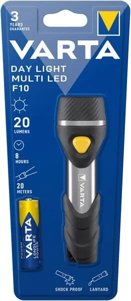 VARTA Consumer Batteries - 16631 - Torcia luce diurna multi LED F10