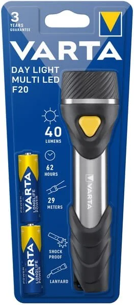 VARTA Consumer Batteries - 16632 - Torcia luce diurna multi LED F20