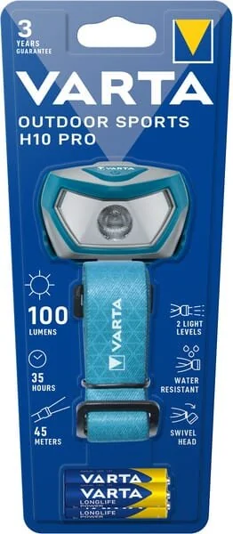 VARTA Consumer Batteries - 16650 - Faro da testa per sport all'aperto H10