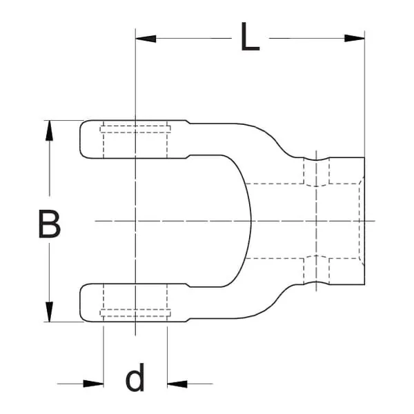 Walterscheid - 1022199 - Giunto, mozzo, 1-6 Spline, W2100/W100E