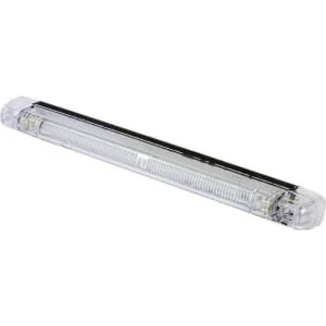 Waś - 14003000180 - Luce di ingombro LED, rettangolare, 12/, trasparente, da avvitare
