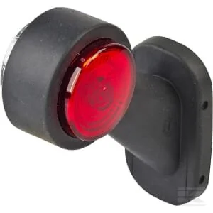 Waś - 1400300299BCL - Luce d'ingombro LH LED, rotonda, 12/, rossa/trasparente, da avvitare, 108x134mm