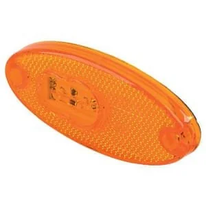 Waś - 1400300308P - Luce d'ingombro LED, ovale, 12/, ambra, da avvitare, 102x46mm, era