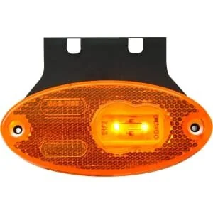 Waś - 1400300308Z - Luce d'ingombro LED, ovale, 12/, ambra, da avvitare, 102x46mm, era
