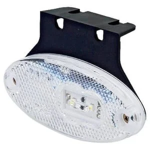Waś - 1400300309Z - Luce d'ingombro LED, ovale, 12/, trasparente, da avvitare, 102x46mm, era
