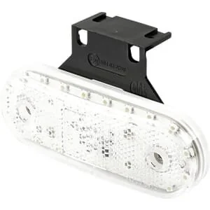 Waś - 1400300536 - Luce di ingombro LED, rettangolare, 12/, trasparente, da avvitare, Was