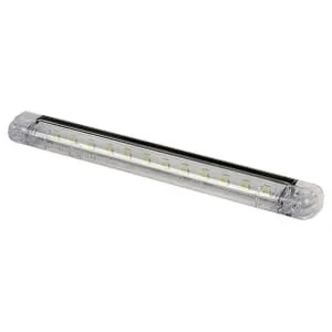 Waś - 1400300560 - Luce di ingombro LED, rettangolare, 12/, trasparente, da avvitare