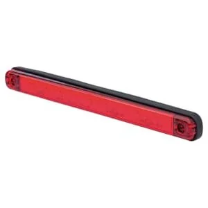 Waś - 1400300718 - Luce d'ingombro LED, rettangolare, 12/, rossa, da avvitare, 238x20mm, era