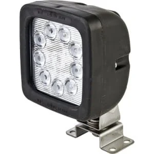 Waś - 1400630683 - Luce da lavoro LED, 1300lm, quadrata, 12/, trasparente, a bullone, 101x147mm, 9 LEDs