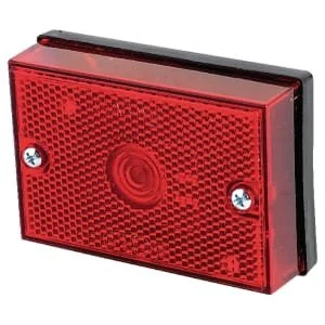 Waś - 1400690410 - Luce d'ingombro rettangolare, rossa, da avvitare