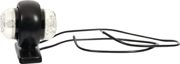 Waś - 1400690601 - Luce d'ingombro rotonda, 12/, bianca, da avvitare, 50x60mm