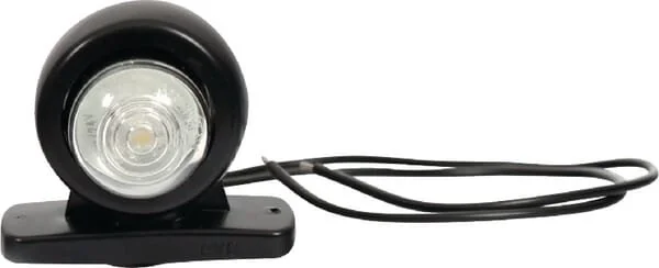 Waś - 1400690601 - Luce d'ingombro rotonda, 12/, bianca, da avvitare, 50x60mm