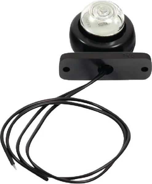 Waś - 1400690601 - Luce d'ingombro rotonda, 12/, bianca, da avvitare, 50x60mm