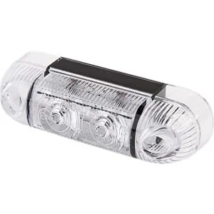 Waś - 1400690820 - Luce di ingombro LED, rettangolare, 12/, bianco, da avvitare, Was