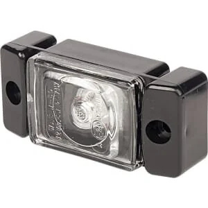 Waś - 1400690830 - Luce di ingombro LED, rettangolare, 12/, trasparente, da avvitare, 72x32mm, Was