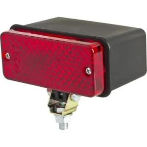 Waś - 1400696699Z - Faro fendinebbia rettangolare, 12/, rosso, a bullone, Mm