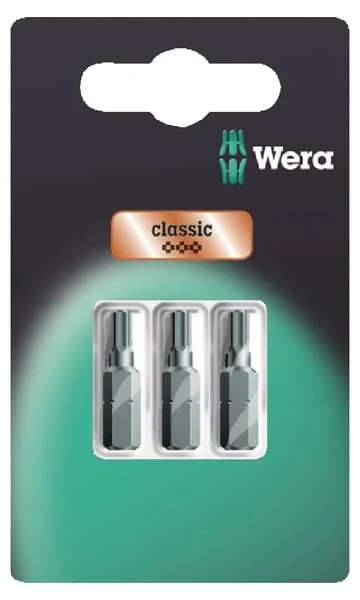 Wera - 8401ZSETASB - Set punte 1x SW2, SW2.5, SW3