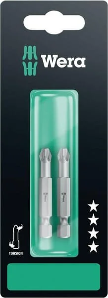 Wera - SC8554TZSBPZ3 - Set di bussole inserto PZ 3x50 2 pezzi
